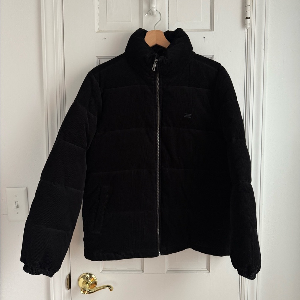 Corduroy puffer jacket
